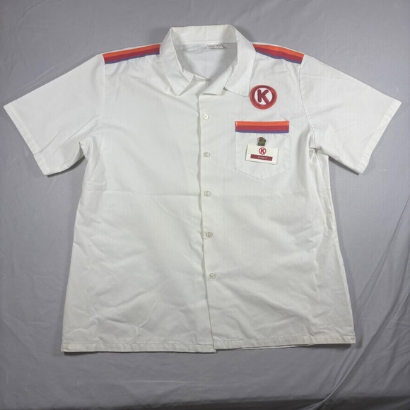Fashion Seal Other - Vintage Circle K Uniform Shirt Gas Station Attendant Halloween Costume Large